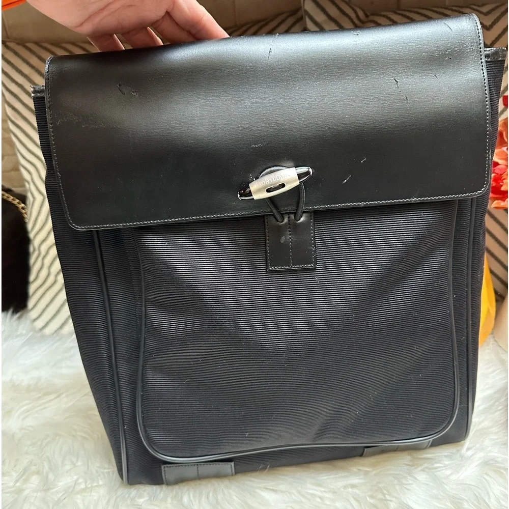 Montblanc Meisterstuck Leather Messenger Bag. Pre-Owned